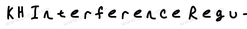 KH Interference Regu字体转换